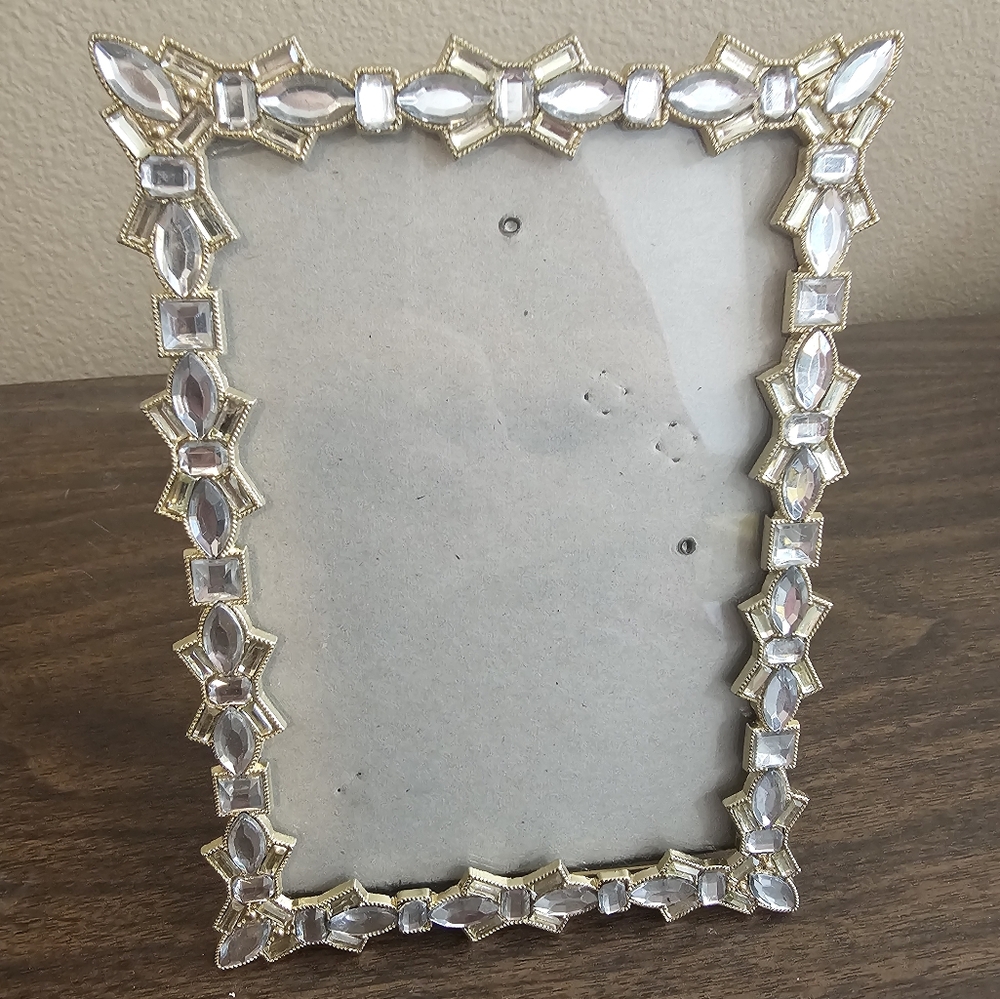 Azzure Home Silver & Gold Rhinestone Photo Frame